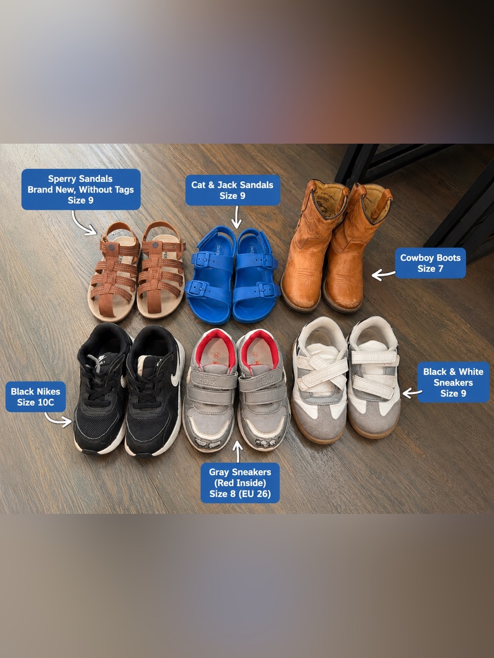 Bundle of Boys shoes lot of 6 pairs